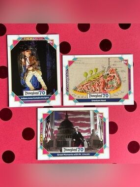 Topps Disneyland 70th Anniversary 3-Card Bundle